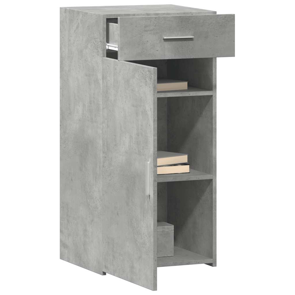 skab 45x34x93 cm konstrueret træ betongrå