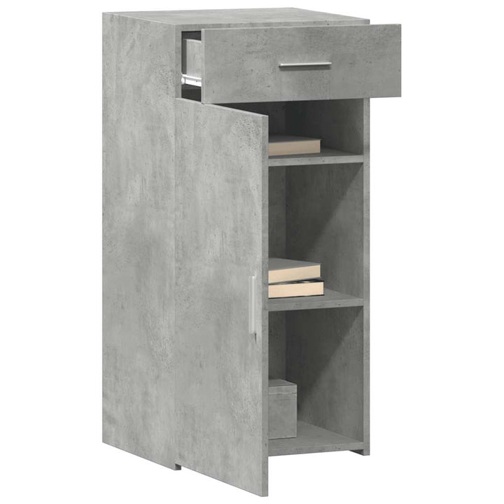 skab 45x34x93 cm konstrueret træ betongrå