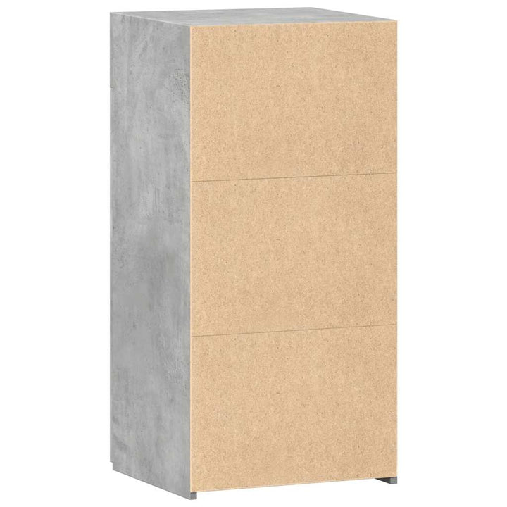 skab 45x34x93 cm konstrueret træ betongrå