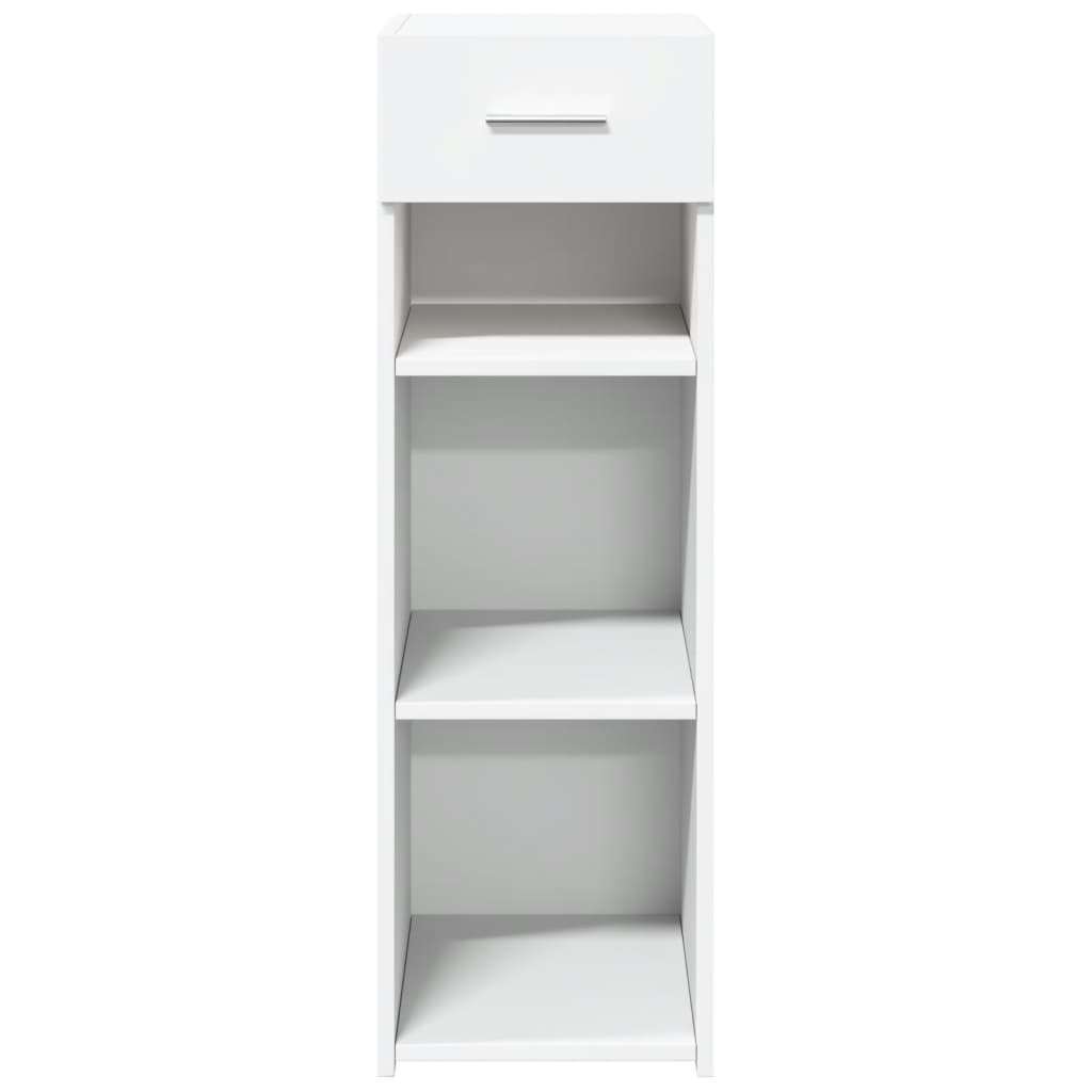 reol 30x42,5x93 cm konstrueret træ hvid