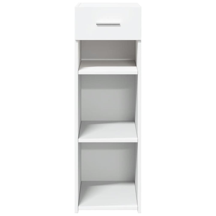 reol 30x42,5x93 cm konstrueret træ hvid
