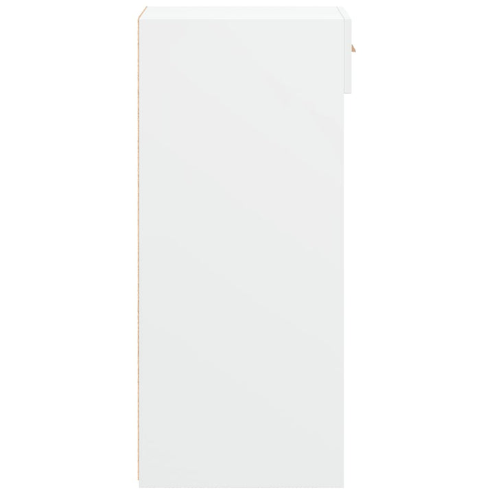 reol 30x42,5x93 cm konstrueret træ hvid