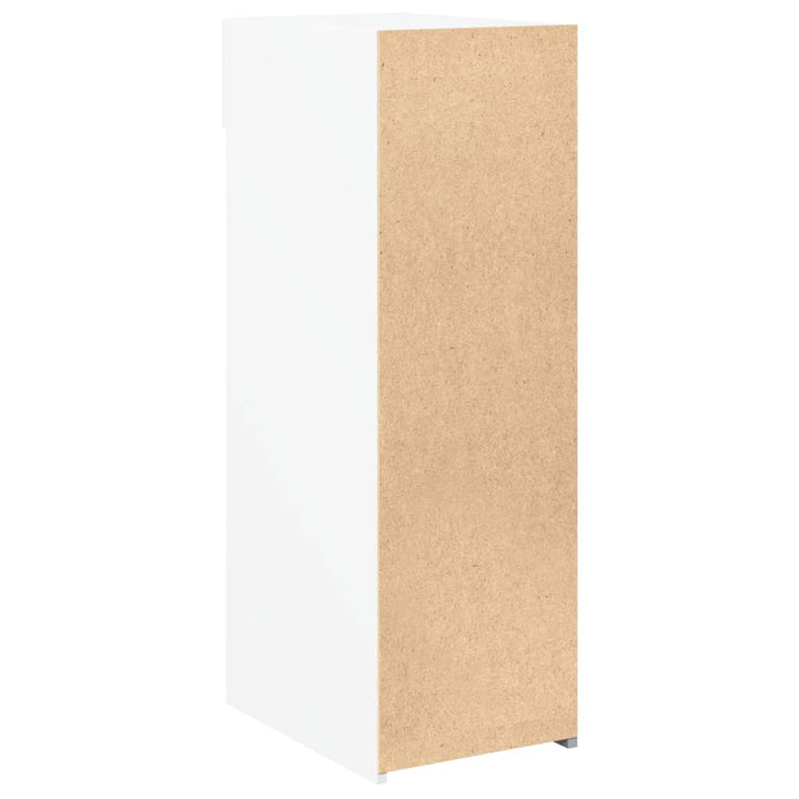 reol 30x42,5x93 cm konstrueret træ hvid