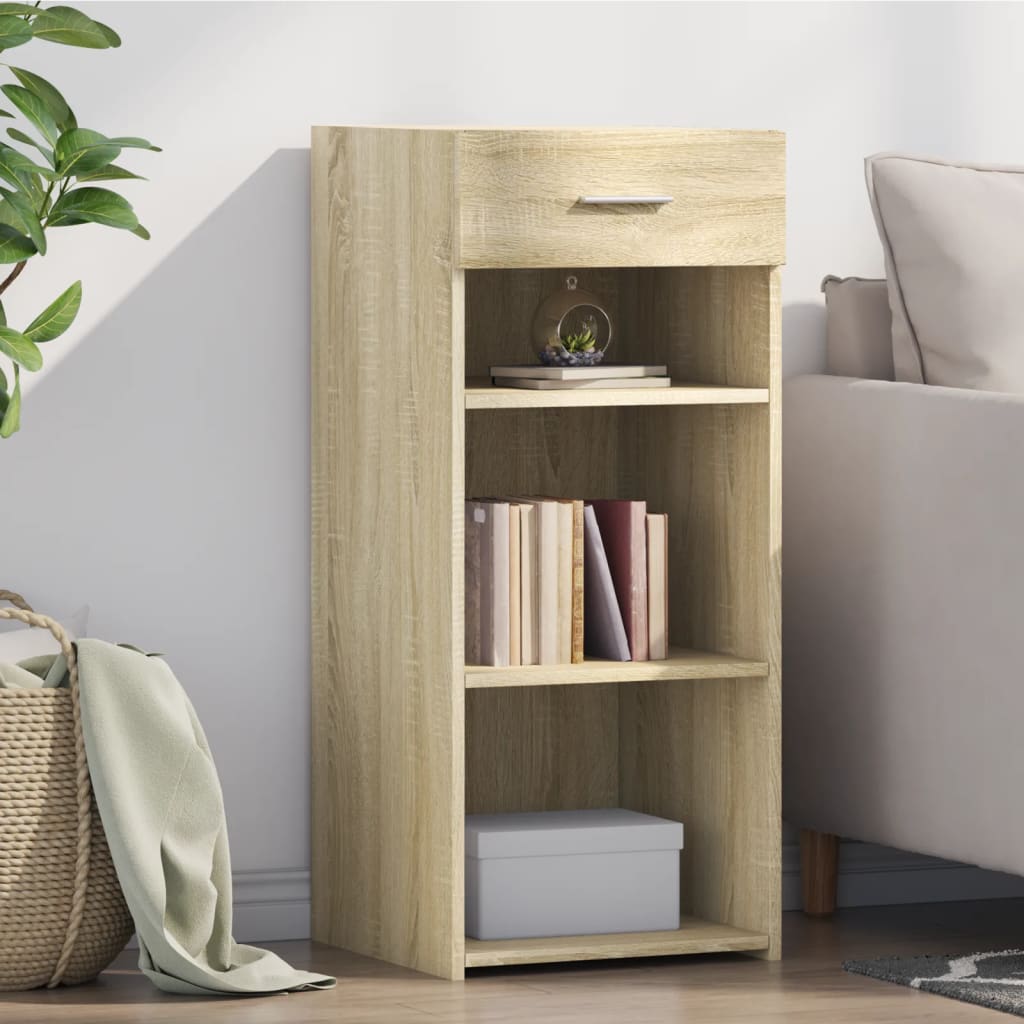 skab 40x42,5x93 cm konstrueret træ sonoma-eg