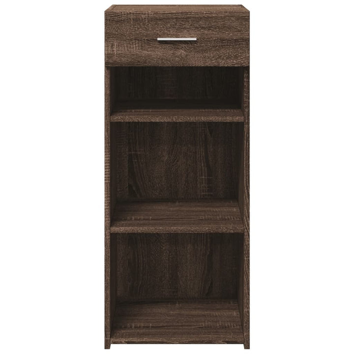 skab 40x42,5x93 cm konstrueret træ brun egetræsfarve