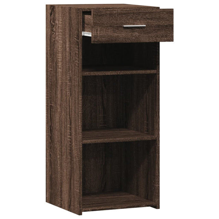 skab 40x42,5x93 cm konstrueret træ brun egetræsfarve
