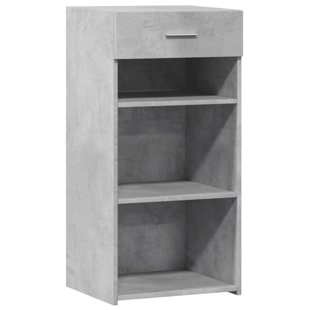 skab 45x34x93 cm konstrueret træ betongrå