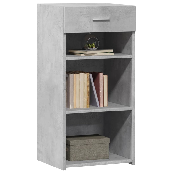 skab 45x34x93 cm konstrueret træ betongrå