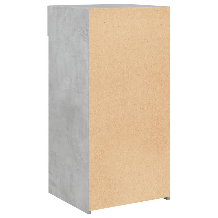 skab 45x34x93 cm konstrueret træ betongrå