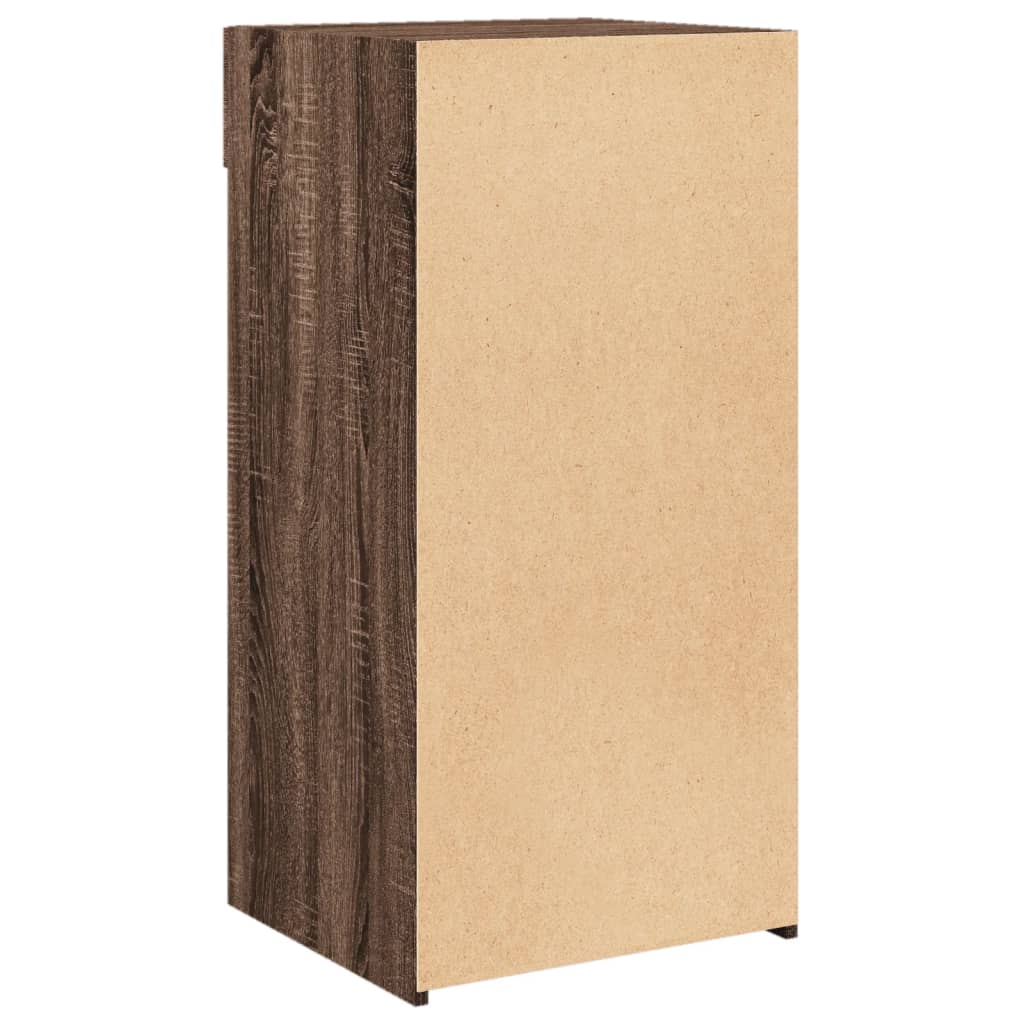 skab 45x42,5x93 cm konstrueret træ brun egetræsfarve