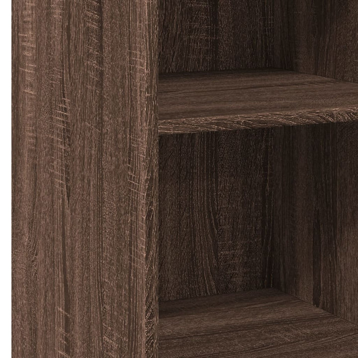 reol 40x41x93 cm konstrueret træ brun egetræsfarve