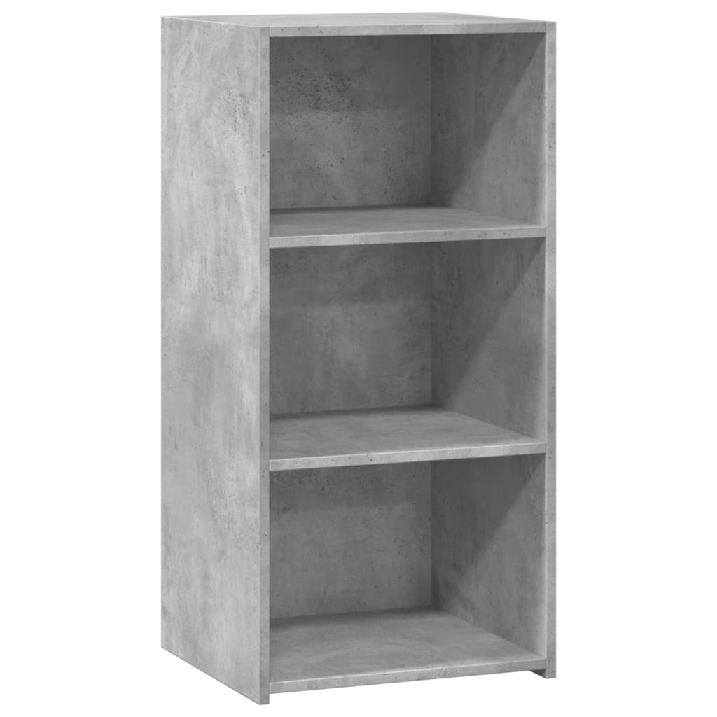 reol 45x41x93 cm konstrueret træ betongrå