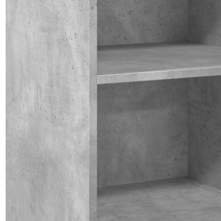 reol 45x41x93 cm konstrueret træ betongrå