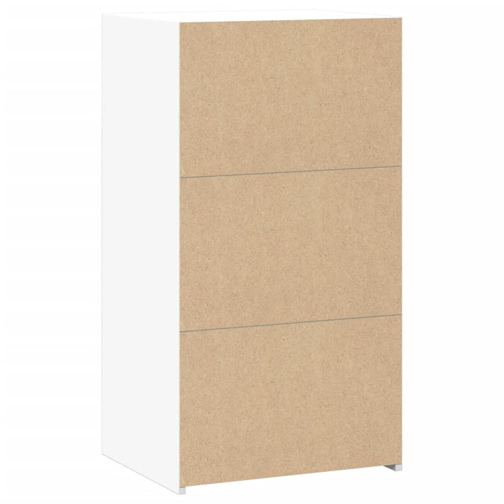 reol 50x41x93 cm konstrueret træ hvid