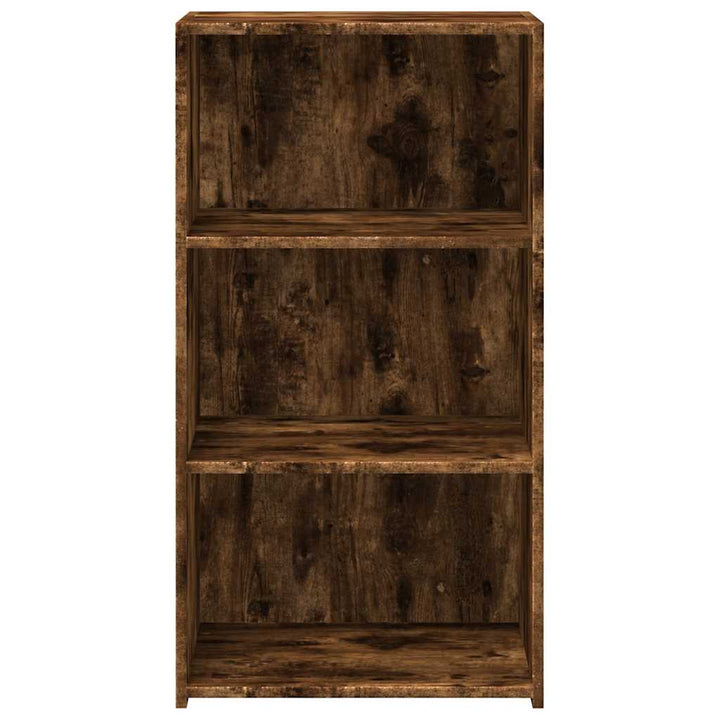 reol 50x41x93 cm konstrueret træ røget egetræsfarve