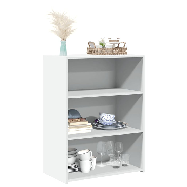 reol 70x41x93 cm konstrueret træ hvid