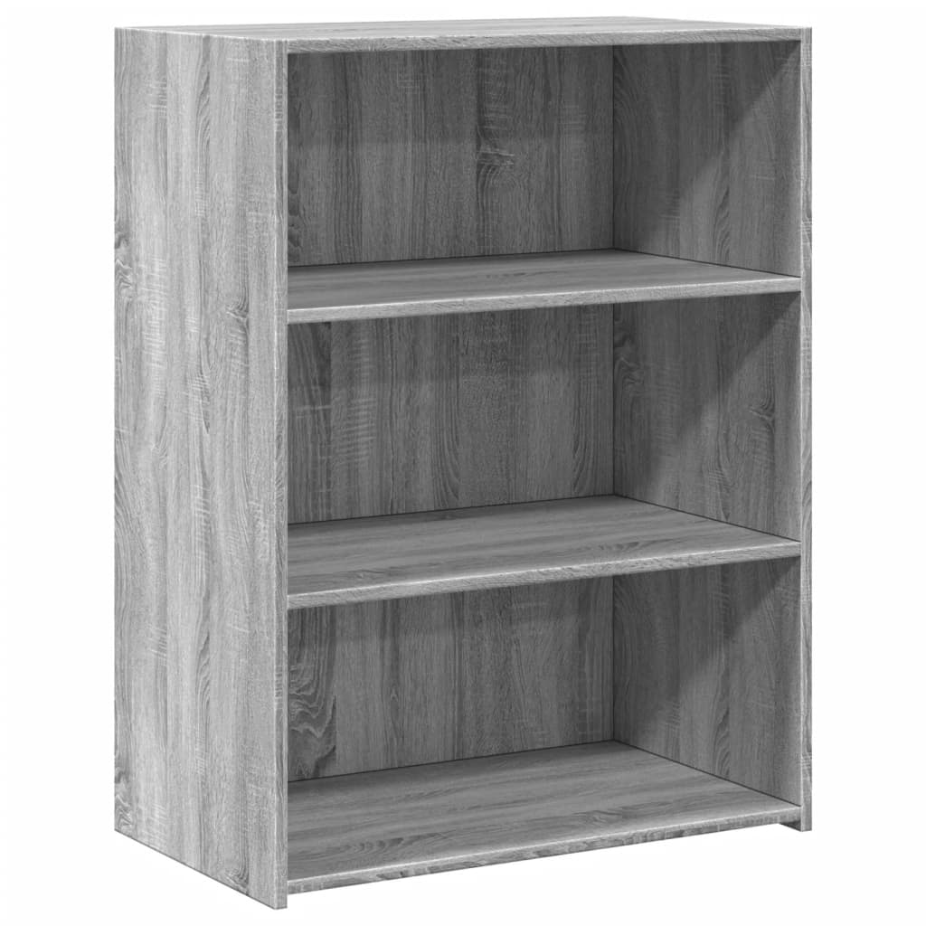 reol 70x41x93 cm konstrueret træ grå sonoma-eg