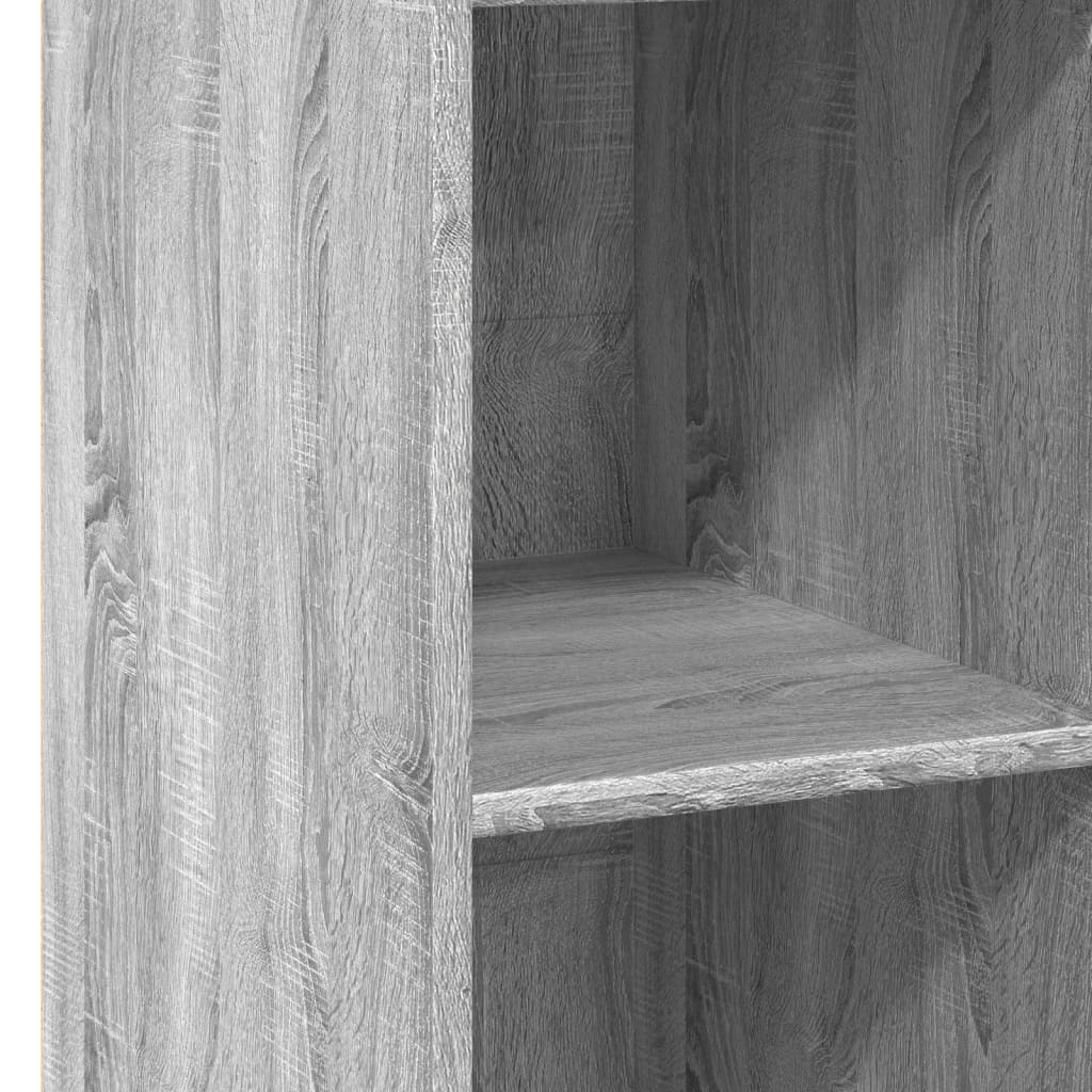 reol 30x41x124 konstrueret træ grå sonoma-eg