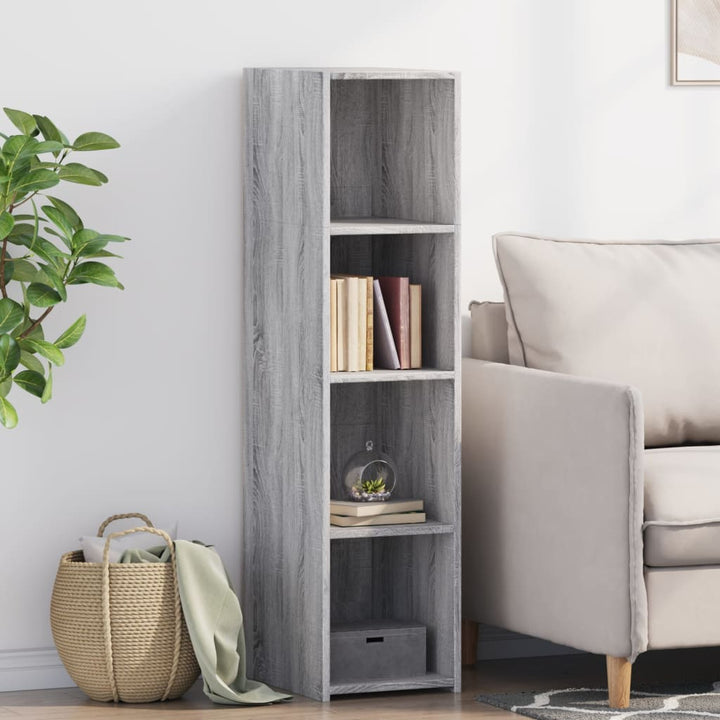reol 30x41x124 konstrueret træ grå sonoma-eg