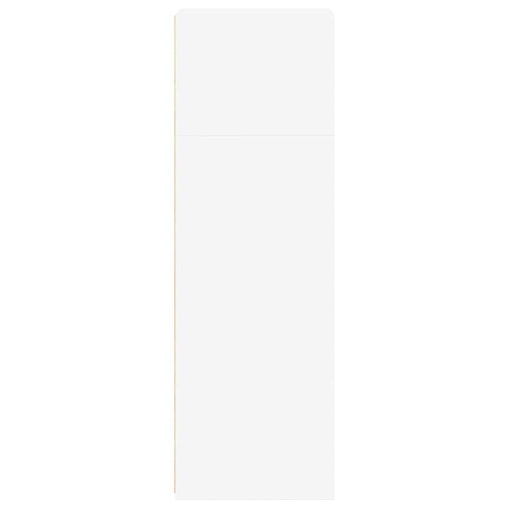 reol 40x41x124 cm konstrueret træ hvid
