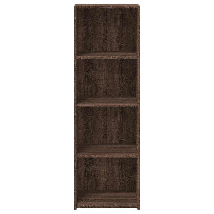 reol 40x41x124 cm konstrueret træ brun egetræsfarve