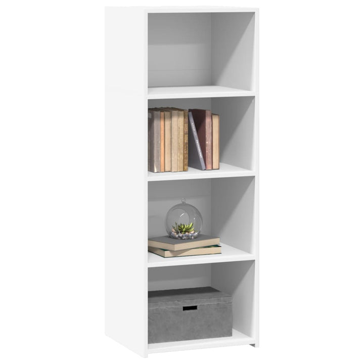 reol 45x41x124 cm konstrueret træ hvid
