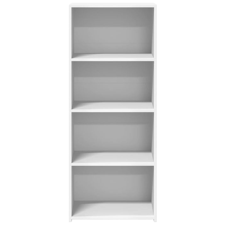 reol 50x41x124 cm konstrueret træ hvid