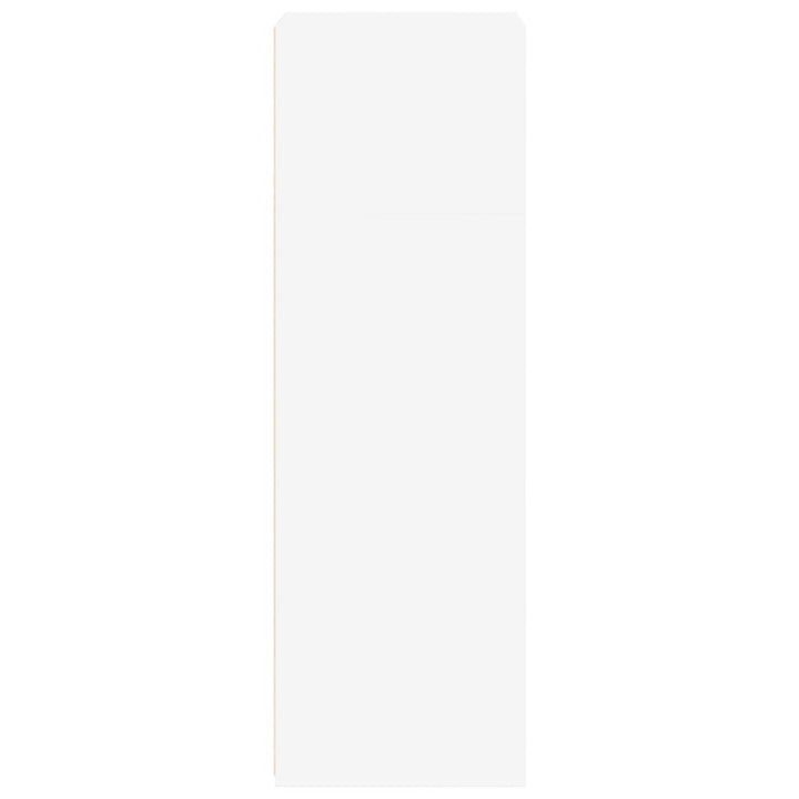 reol 50x41x124 cm konstrueret træ hvid