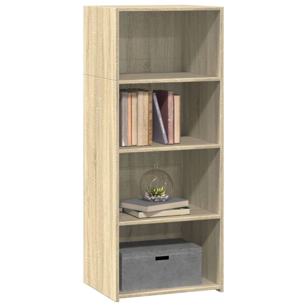 reol 50x41x124 cm konstrueret træ sonoma-eg