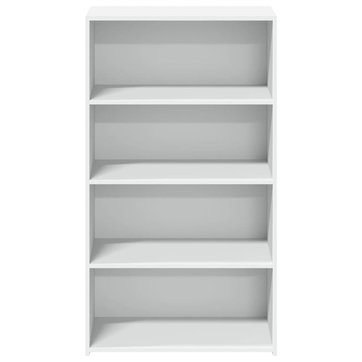 reol 70x41x124 cm konstrueret træ hvid