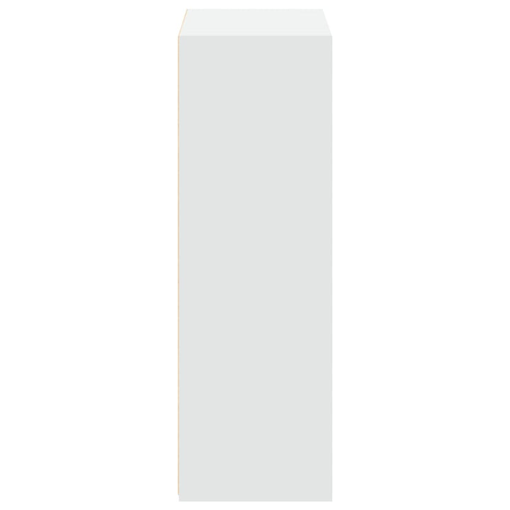 reol 70x41x124 cm konstrueret træ hvid