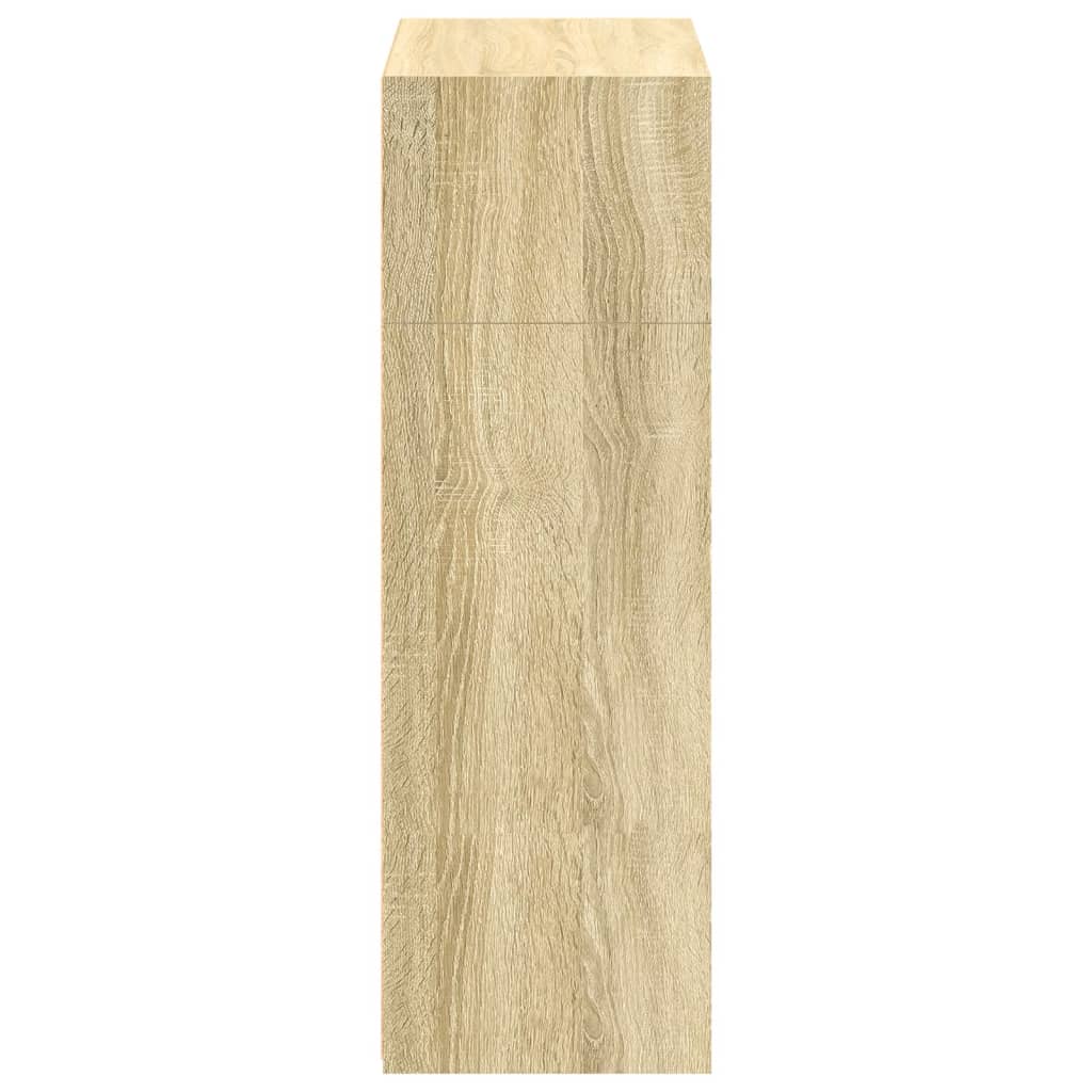 reol 70x41x124 cm konstrueret træ sonoma-eg
