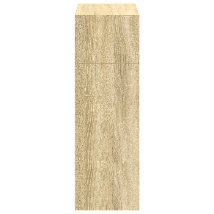 reol 70x41x124 cm konstrueret træ sonoma-eg