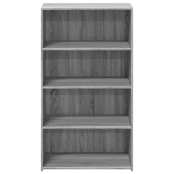 reol 70x41x124 cm konstrueret træ grå sonoma-eg