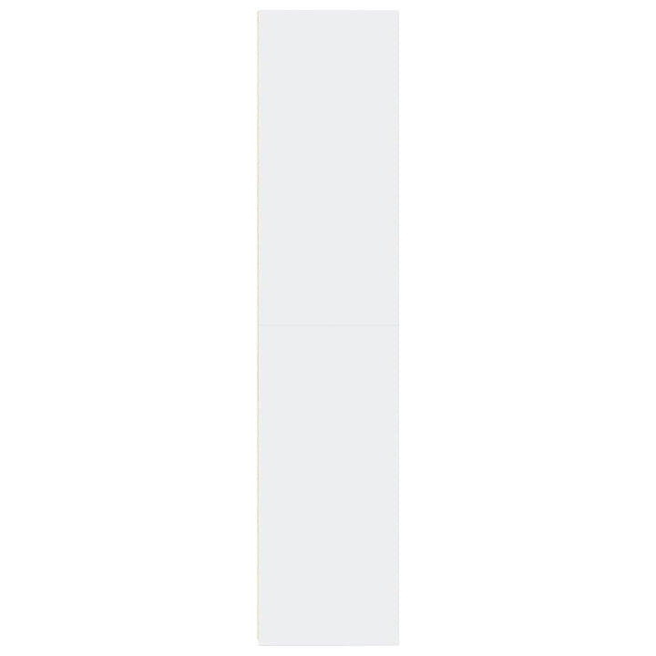 reol 30x41x185 cm konstrueret træ hvid
