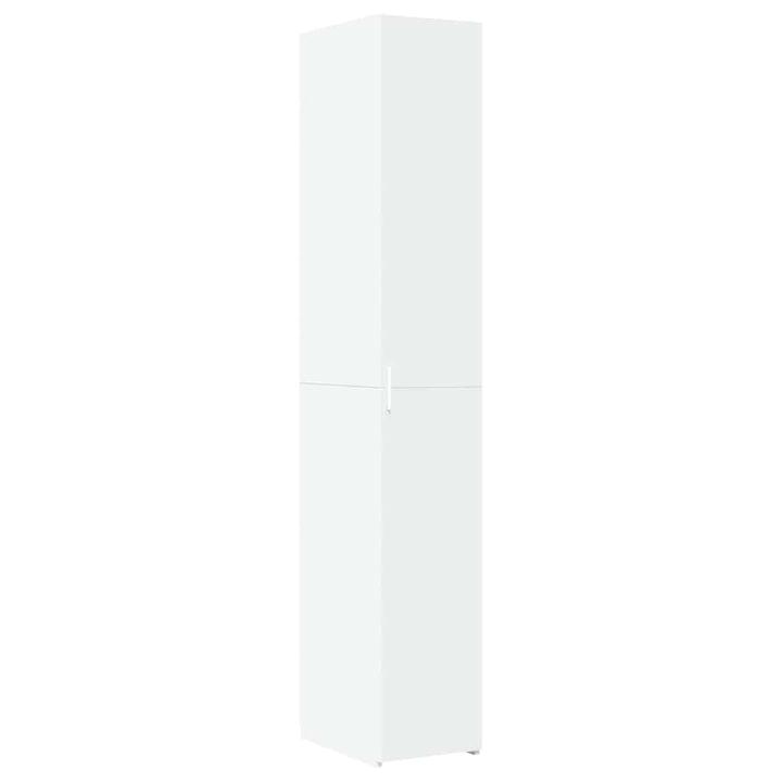 skab 30x42,5x225 cm smalt konstrueret træ hvid