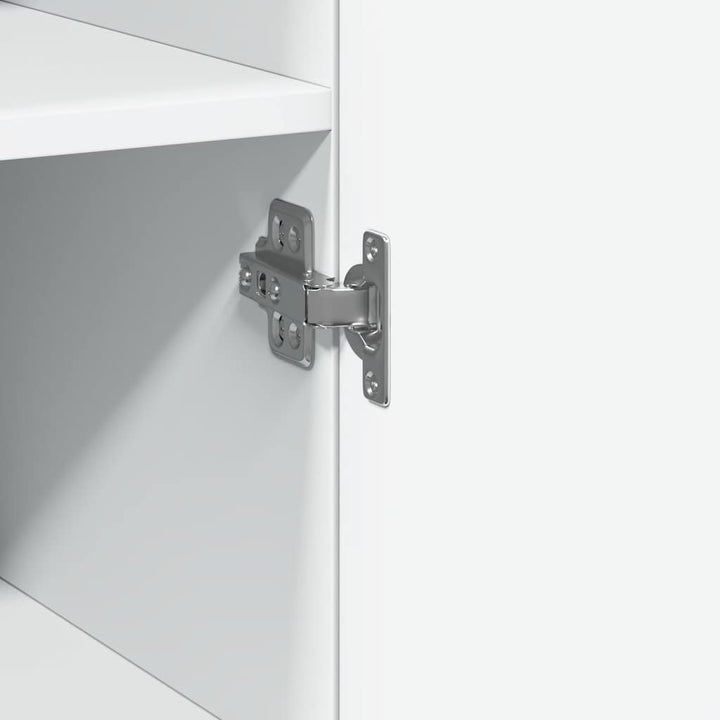 skab 30x42,5x225 cm smalt konstrueret træ hvid