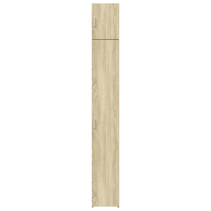 skab 30x42,5x225 cm smalt konstrueret træ sonoma-eg