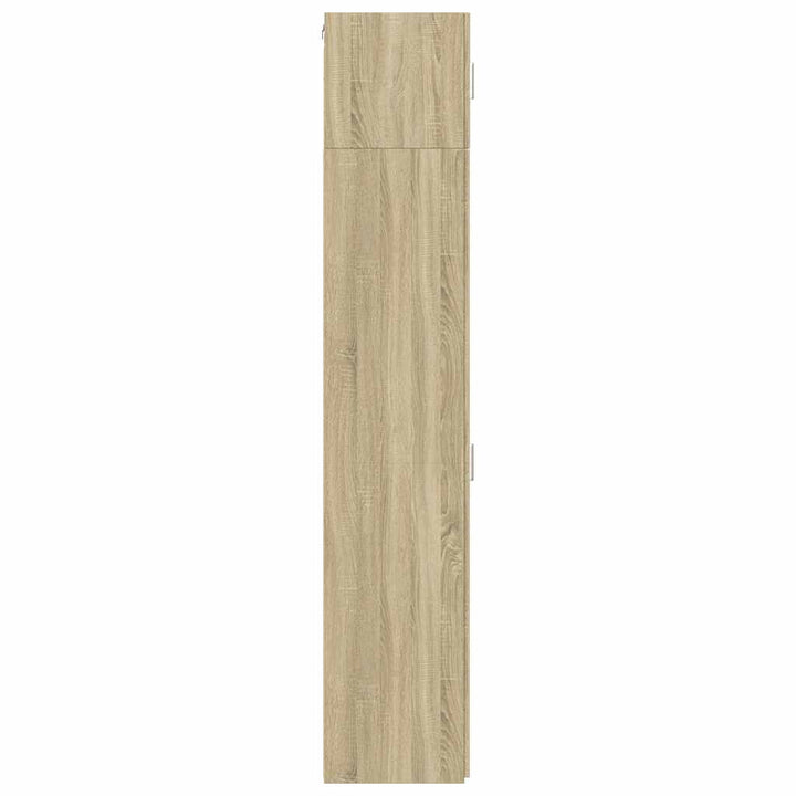 skab 30x42,5x225 cm smalt konstrueret træ sonoma-eg
