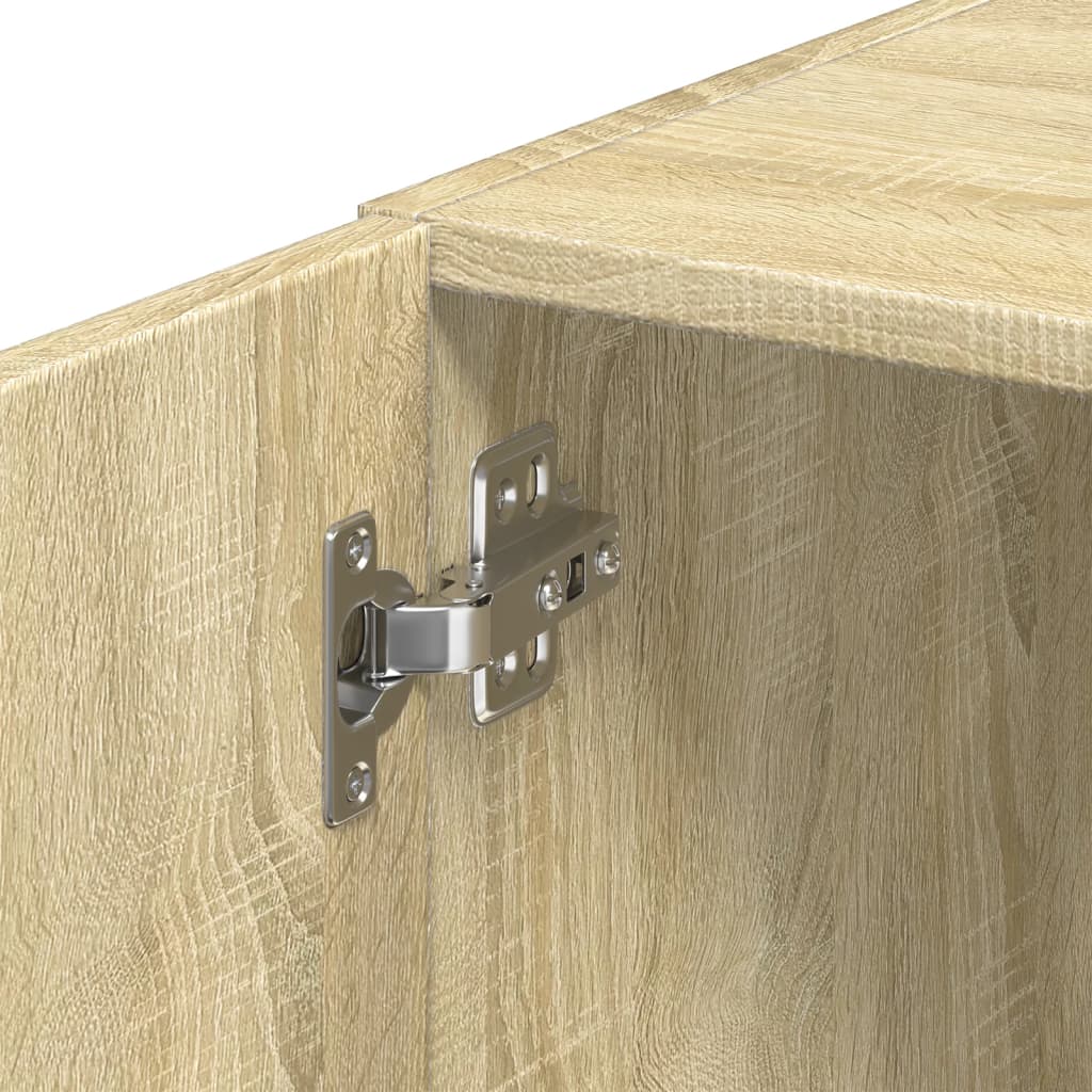 skab 30x42,5x225 cm smalt konstrueret træ sonoma-eg