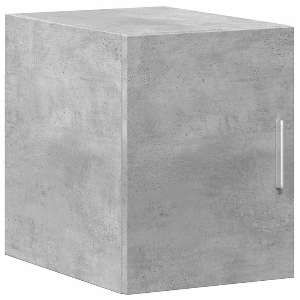 skab 30x42,5x225 cm smalt konstrueret træ betongrå