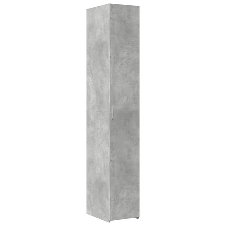 skab 30x42,5x225 cm smalt konstrueret træ betongrå