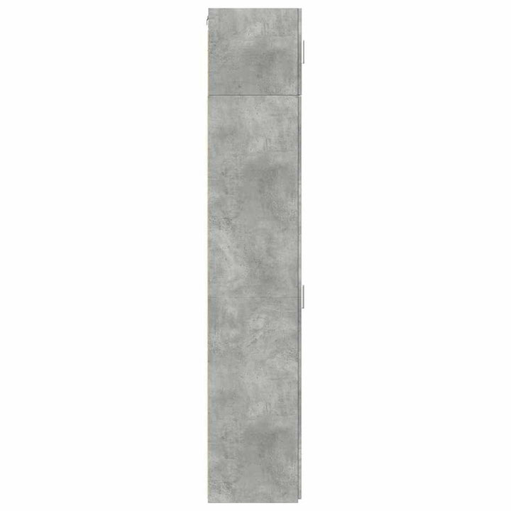 skab 30x42,5x225 cm smalt konstrueret træ betongrå