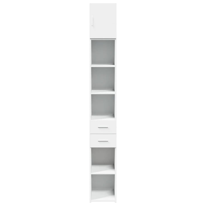 kontorreol 30x42,5x225 cm konstrueret træ hvid