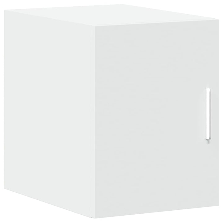 kontorreol 30x42,5x225 cm konstrueret træ hvid