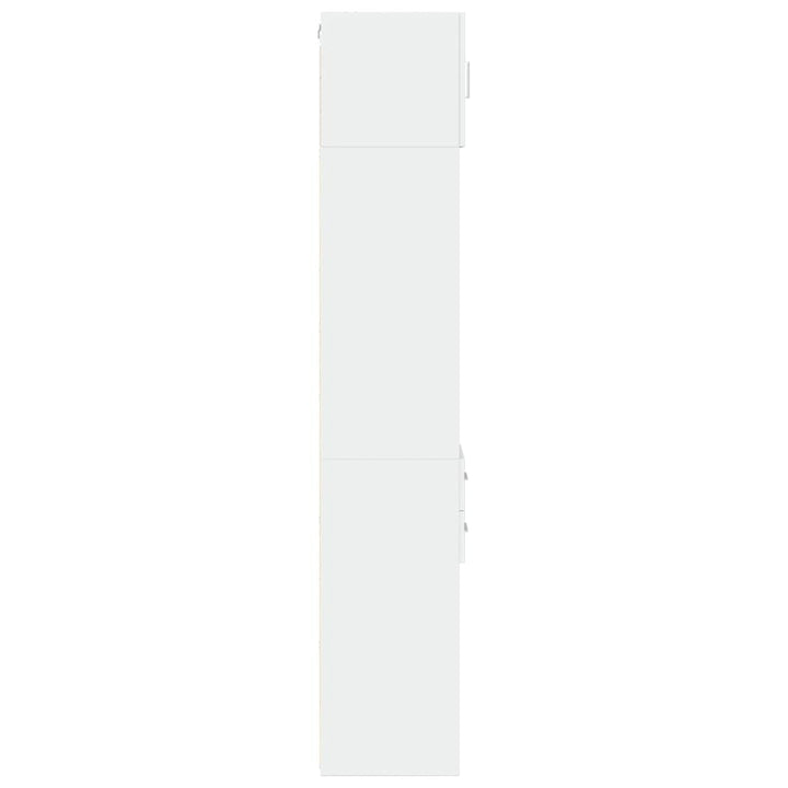 kontorreol 30x42,5x225 cm konstrueret træ hvid