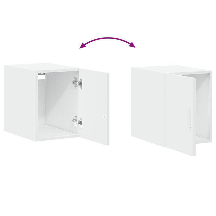 kontorreol 30x42,5x225 cm konstrueret træ hvid