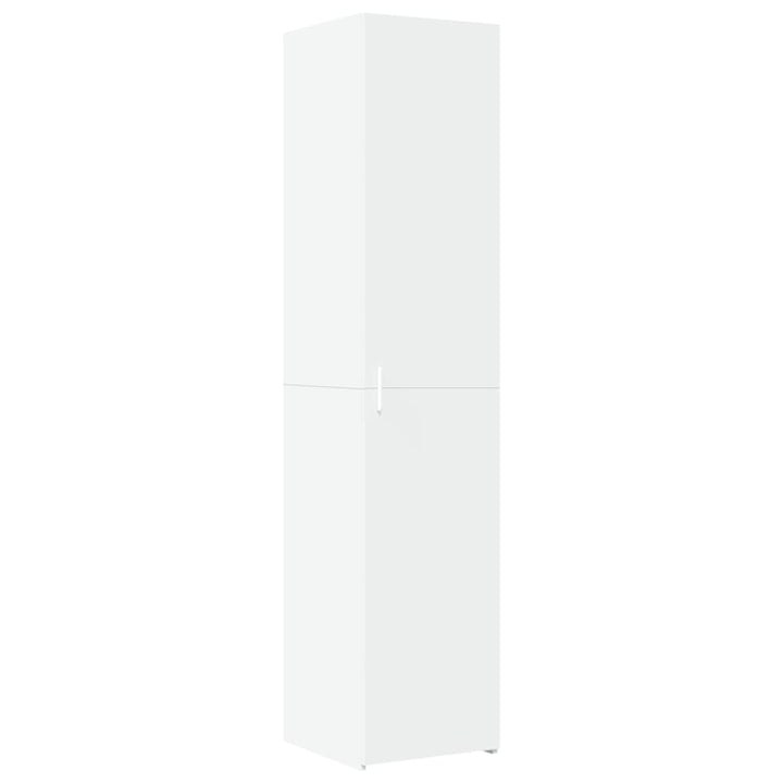 skab 40x42,5x225 cm smalt konstrueret træ hvid