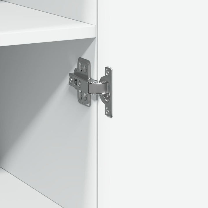 skab 40x42,5x225 cm smalt konstrueret træ hvid