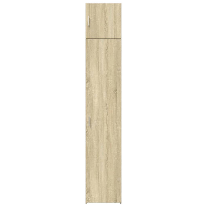 skab 40x42,5x225 cm smalt konstrueret træ sonoma-eg